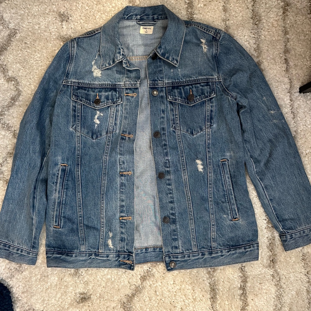 GAP distressed denim jacket